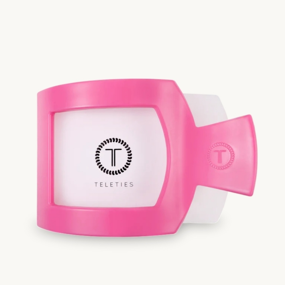 NEW RELEASE!! Teletie Paradise PINK Large Flat Square Clip| Pain Free| NEW W Tag